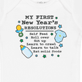 thumbnail image 4 of Inktastic My First New Years Resolutions with Baby Clip Art and Stars Boys Baby Bodysuit, 4 of 5