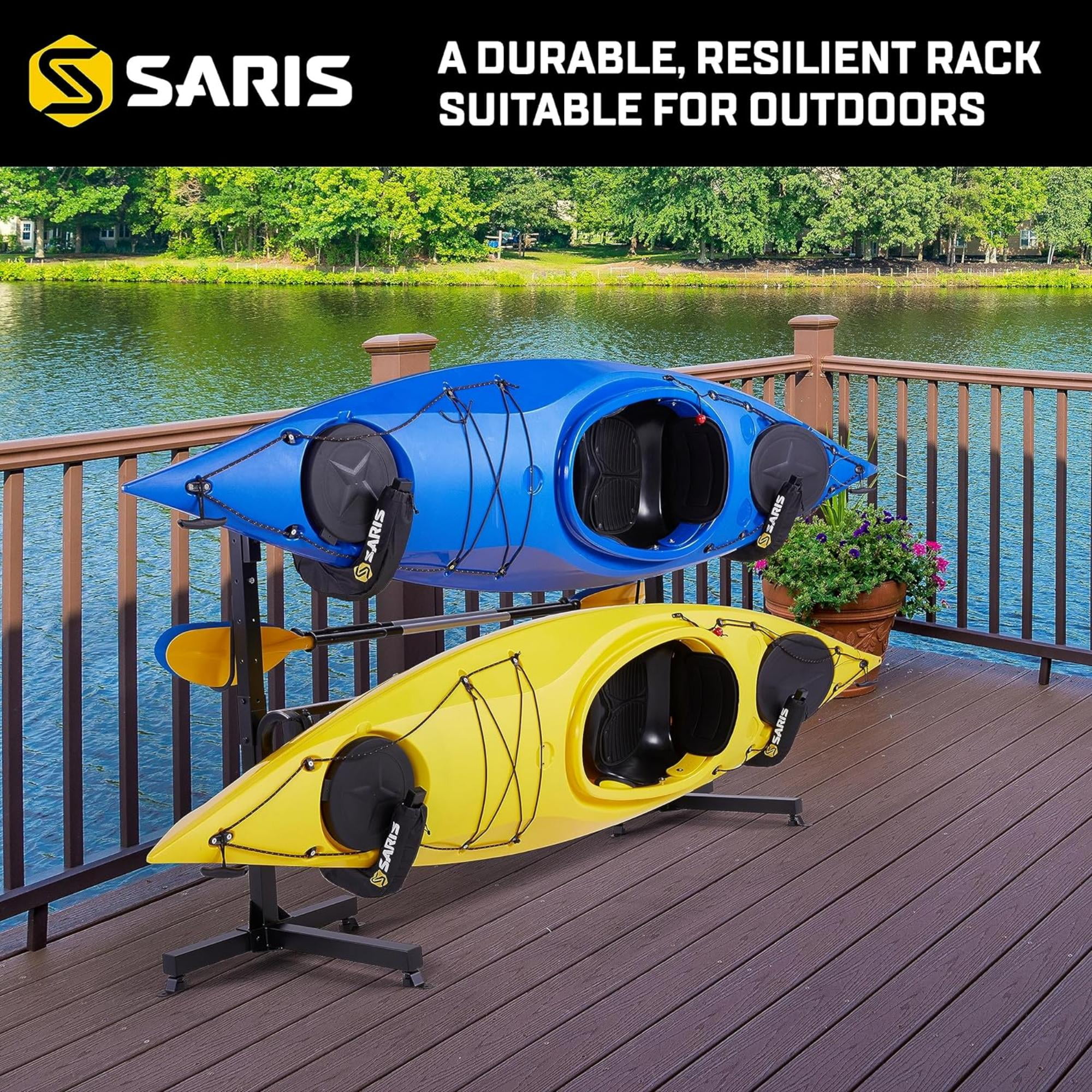 Saris Kayak Storage Rack Freestanding Kayak Rack for Two Kayak SUP Canoe Paddleboard Walmart