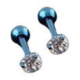 thumbnail image 1 of Ear Studs Anti-allergic Cubic Zirconia Stainless Steel 3 Prong Design Earrings For Daily Life, 1 of 5