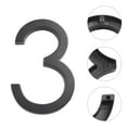 thumbnail image 2 of 5.6 Inchs 142mm Luxury Address Big House Numbers Modern Gold Black Silver Floating Signage Outdoor Digits Mailbox Sign, 2 of 8