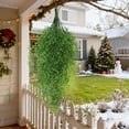 thumbnail image 4 of Artificial Flowers for Outdoors, Vine Plant Fake 2 Pcs Ferns Artificial Plants Large Faux Hanging Plant Artificial Hanging Plants Wall Plants Garden Wedding Party Indoor Outdoor Decor (Light Green), 4 of 13