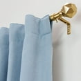 thumbnail image 2 of Lumi 36 in. - 66 in. Telescoping 3/4 in. Single Curtain Rod Kit in Champagne with Geometric Finials, 2 of 5