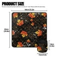 thumbnail image 5 of ZIATUBLE Maple Leaves Sewing Machine Cross Stitching Mat Thanksgiving Fall Sewing Machines Pad with Storage Bag to Store Bobbins Lightweight Sewing Machine Non Slip Organizer Mat, 5 of 5