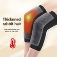 thumbnail image 3 of 1 Pair Winter Knee Pads Padded Anti skid Fast Heating Effect Breathable Knee Plush Winter Warm Knee Pads for Outdoor, 3 of 8