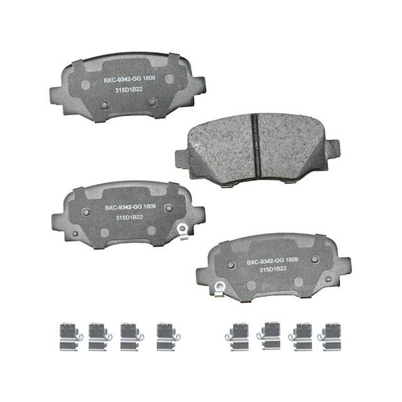 Rear Brake Pad Set - Compatible with 2015 - 2023 Jeep Renegade 2016 2017 2018 2019 2020 2021 2022