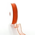 thumbnail image 2 of Ribbon Traditions 7/8" Wired Sheer Organza Ribbon Orange 50 Yards, 2 of 2