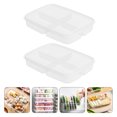 thumbnail image 1 of IDEANATEGRATE 2Ud Caja Transparente Para Compartimentos En Refrigerador Con Cuatro Divisiones Para, 1 of 8