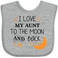 thumbnail image 3 of Inktastic I Love My Aunt to the Moon and Back Boys or Girls Baby Bib, 3 of 4