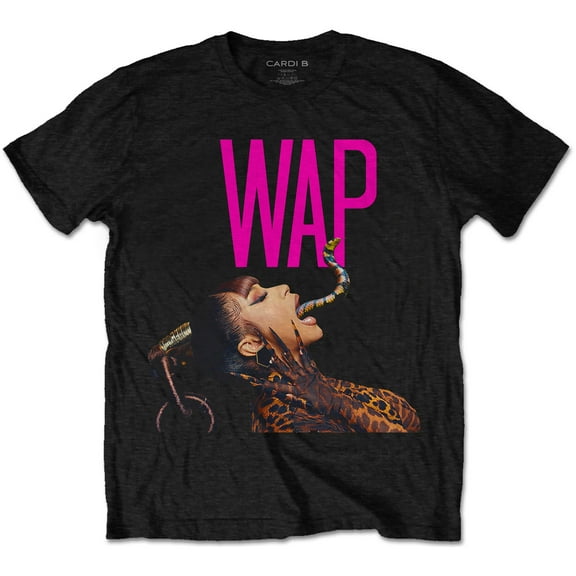 Men's Cardi B Dripping Snake Slim Fit T-shirt Small Black