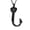 Black, variant on Personalize Heart Fish Hook Urn Pendant Cremation Jewelry for Ashes Keepsake Memory Necklace Memorial Jewelry