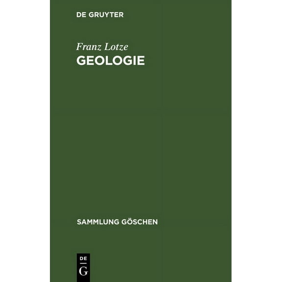 Sammlung Göschen: Geologie (Hardcover)