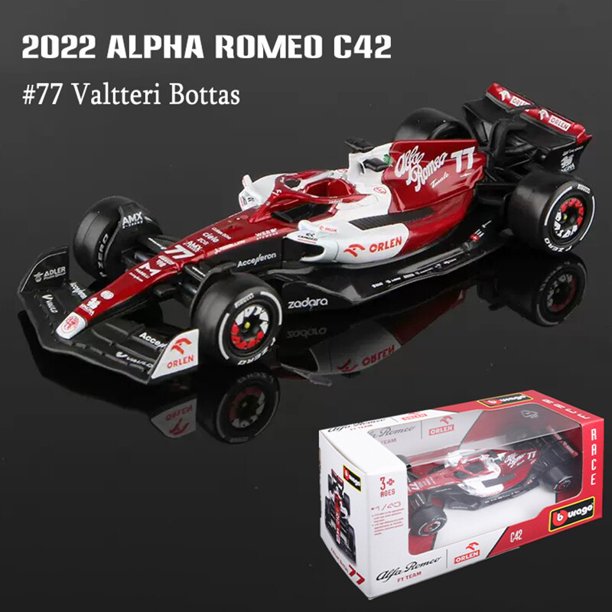 Bburago-Coche de juguete de aleación, modelo F1, Mercedes AMG, W13, #44, Hamilton, #63, George, de Fórmula Super, fundido a presión, 1:43, 2022 Fivean unisex