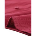 thumbnail image 5 of INSPIRE CHIC Women's Vintage Tops Peter Pan Collar Button Down Cotton Blouses Red L, 5 of 5