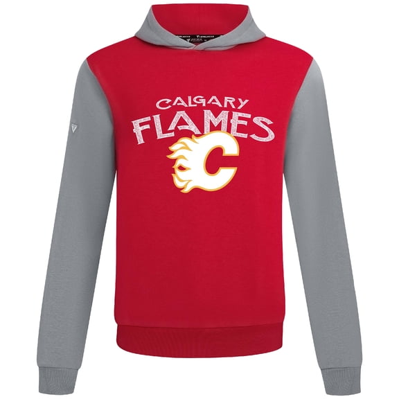 Men's Levelwear Red/Gray Calgary Flames Ultimate Mission Pullover Hoodie