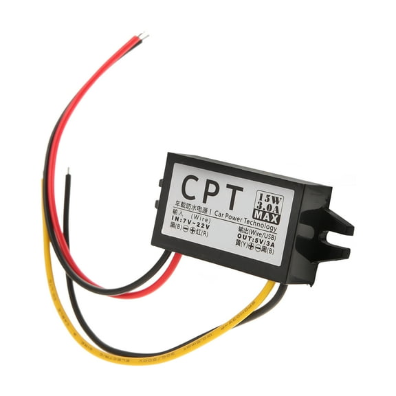 CRAFTHROU 1Pack Power Regulator for Car Use and Various Situations 6.3x2.6x0.6in