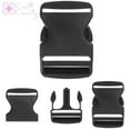 thumbnail image 4 of Craft County 15 Pack 2 Inch Side Release Black Plastic Buckles, 4 of 5