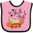 thumbnail image 3 of Inktastic Lets Shell-a-brate Cute Hermit Crab Boys or Girls Baby Bib, 3 of 4
