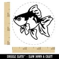 thumbnail image 2 of Fancy Pet Goldfish Self-Inking Rubber Stamp Ink Stamper - Pink Ink - Small 3/4 Inch, 2 of 7