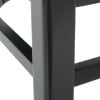 Noble House Stanton Indoor Rubberwood Dining Chairs, Set of 2, Matte black, Matte black