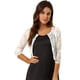 thumbnail image 1 of Dde San Patricio Cárdigan Elegante De Bolero De ManLarTop De Encaje Floral Transparente PaMujer Blanco XXL, 1 of 6