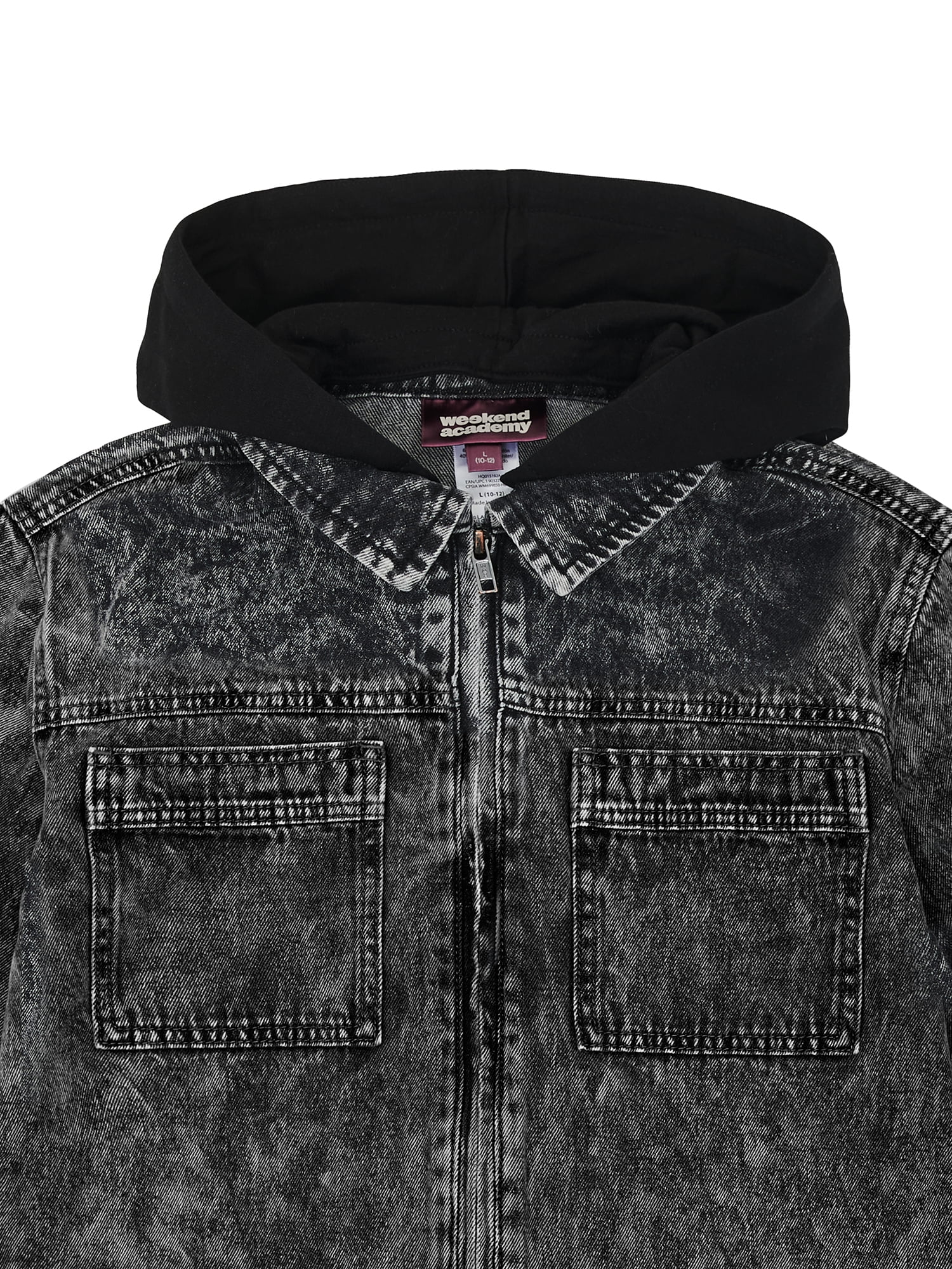 Weekend Academy Boys Hooded Denim Jacket, Sizes 4-18