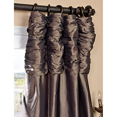 Half Price Drapes Ptch 27 96 Ru Ruched Faux Silk Taffeta Curtain