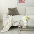 thumbnail image 3 of Nourison Life Styles Woven Stripes Silver Grey Decorative Throw Pillow , 17"X17", 3 of 5
