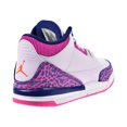 thumbnail image 3 of Air Jordan 3 Retro Little Kids' Shoes Barley Grape-Hyper Crimson 441141-500, 3 of 6