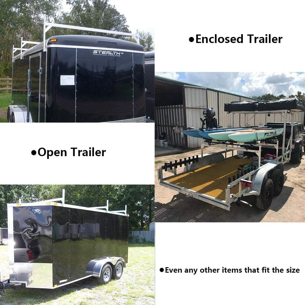 Buy ELITEWILL Adjustable Trailer Ladder Rack Aluminum Trailer Ladder Roof Rack for Enclosed