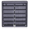 thumbnail image 3 of Zimtown 36 Pairs Shoe Rack Shoe Shelf Shoe Storage Cabinet Organizer Space Saving Shoes Tower with Dustproof Cover Closet, 6 Tiers Double Row, Free Standing, 3 of 3
