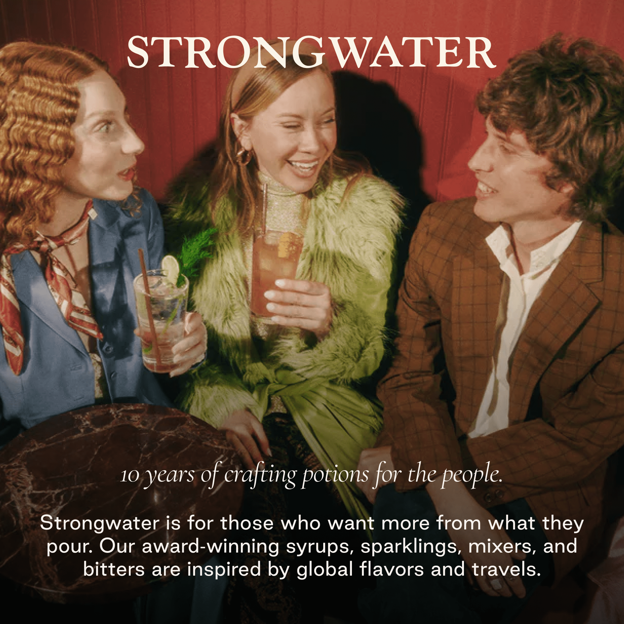 Strongwater Cacao Bitters (40 Servings) - Chocolate Bitters for Cocktails, Made with Roasted Cacao Nibs, Cherry Bark, Vanilla, & Almond - Pair with Bourbon, Vodka, Champagne, Coffee - 3oz, 1 Pack