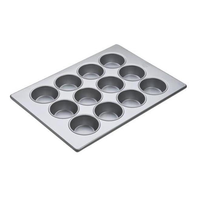 focusfoodservice 903645 3.25 in. large muffin pan 12 cup pack of 6