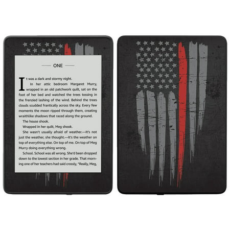 Skin for Amazon Kindle Paperwhite 2018 (waterproof model) - Thin Red Line | Protective, Durable, and Unique Vinyl Decal wrap cover | Easy To Apply,