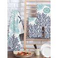 thumbnail image 2 of Turquoise Coastal Turtle Kitchen Dish Towels for Drying Dishes Set of 2, Ocean Coral Nautical Waffle Weave Microfiber Hand Tea Bathroom Towels Quick Dry & Absorbent Towel 15.7x23.6, 2 of 7