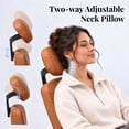 thumbnail image 6 of HOMRELEXA Ergonomic Office Chair Big and Tall with Adjustable Armrests and Headrest, PU Leather Comfy Desk Chairs for Home Office, Brown, 6 of 11
