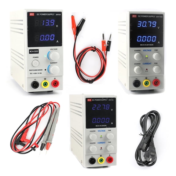 Mini Laboratory Digital LED Adjustable MCH K3010DN K305D K305DN Regulated Switching DC Power Supply 30V 10A 5A 0.01V 0.001A ,Low-loss