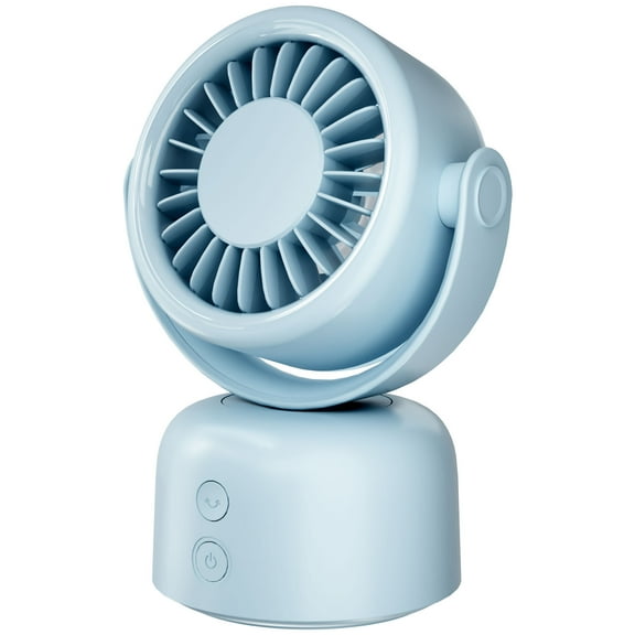 DAKINGS Desk Fans with 3 Speed, Small Fan for Bedroom, Home and Office, Portable Fan with 90° Automatic Horizontal Shaking, Table Fan with 17 Hours of Ultra-Long Battery Life, Cooling Fan