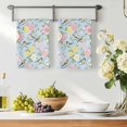 thumbnail image 3 of Blue Spring Floral Kitchen Towels Set of 2, Elegant Farmhouse Flowers Birds Watercolor Absorbent Dish Towels for Kitchen, Microfiber Hand Towel, Quick Drying Tea Towel for Cleaning Dishcloths, 3 of 7