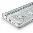 thumbnail image 6 of Compatible with iPhone 14 Plus Diamond Wallet Case Kickstand Card Full Protection Bling Sparkling Sequin Butterfly Fashion Luxury Shockproof Cover for Women Girls, 6 of 14