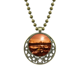 thumbnail image 1 of Luz rojo oscuro paisaje natural de ciencias forestales Colgante Estrella Collar Luna Cadena Joyas Unbranded M, 1 of 3