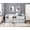 Gray, variant on Polyester Upholstered Daybed with Pull - out Trundle / Good for Reading Nooks