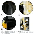thumbnail image 3 of Designart Abstract Geometric Black And Yellow V Canvas Wall Art, 3 of 5