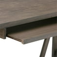 thumbnail image 4 of Atlin Designs 29.5" Modern Solid Wood Writing Office Desk in Wire Driftwood, 4 of 6