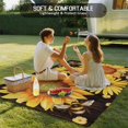 thumbnail image 4 of Sunflower Outdoor Rug for Patio/Deck/Porch, Non-Slip Large Area Rug 5 x 8 Ft, Yellow Floral Elegant Pastoral Flowers Watercolor Indoor Outdoor Rugs Washable Area Rugs, Camping Rug Carpet Runner, 4 of 8