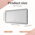 thumbnail image 2 of Threns Car Vanity Mirror,2 Pcs Car Sun Visor Vanity Mirror with LED Light,Rechargeable Makeup Mirror for Truck SUV-Car Accessories Essentials for Women, 2 of 11