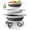 White, variant on Set of 3 Sizes Collapsible Colanders with Self-draining Base for Edge of Sink - Plastic Food Strainer (White)