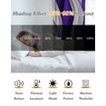 thumbnail image 4 of Purple White Moire Black Out Curtains 84 Inch Long for Living Room, Modern Abstract Art Elegant Blackout Curtain Shade Thermal Insulated Window Curtains Grommet Drapes 42"x84" 2 Panels, 4 of 8