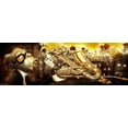 thumbnail image 2 of Alvez, A. - Perez, A. 24x11 Gold Ornate Wood Framed with Double Matting Museum Art Print Titled - On the roof -1, 2 of 4