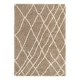 thumbnail image 2 of Unique Loom Soft Touch Shag Collection Area Rug - Dora (7' 1" x 10' Rectangle Khaki/Ivory), 2 of 6