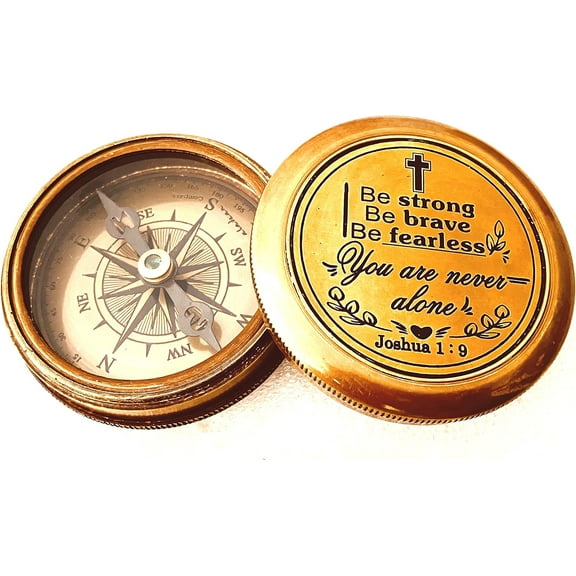 Inspirational Gift Compass - God My Lord Guide Me - Uplifting Baptism Gift, Graduation Gift, Birthday, Confirmation Gift for Men Women Boys Girls Teenage Kids